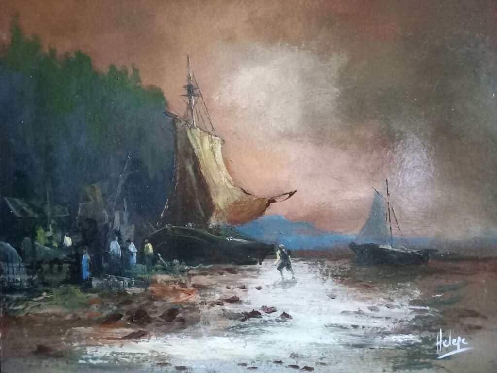 Atardecer marino